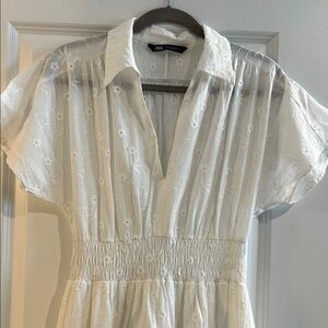 Zara Ivory Floral Women's Dress